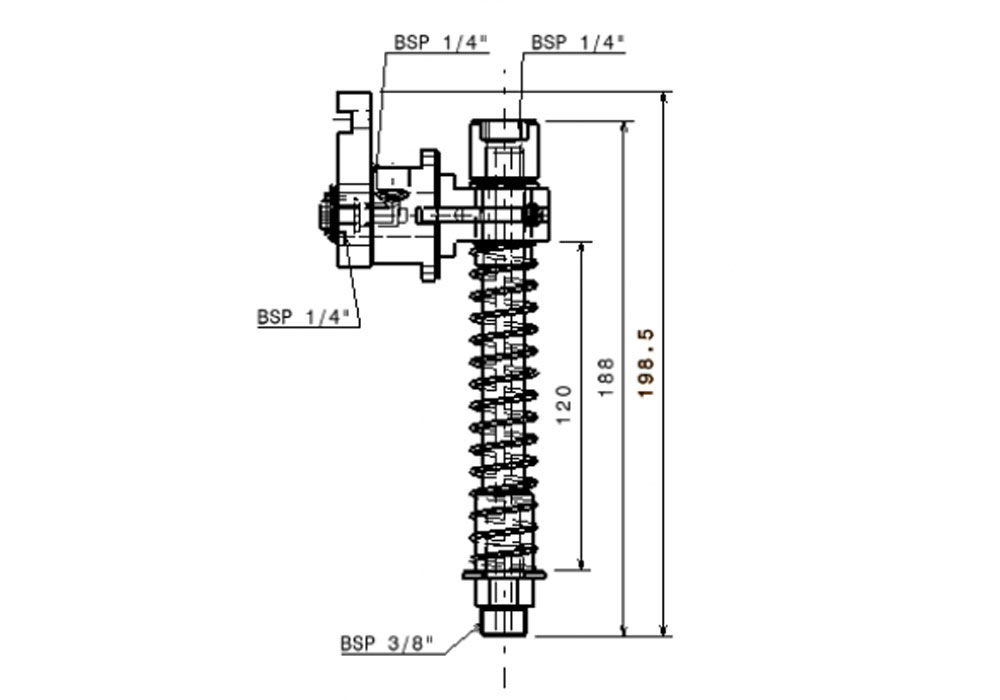 SPRING LOADED BRACKET Drawing 1
